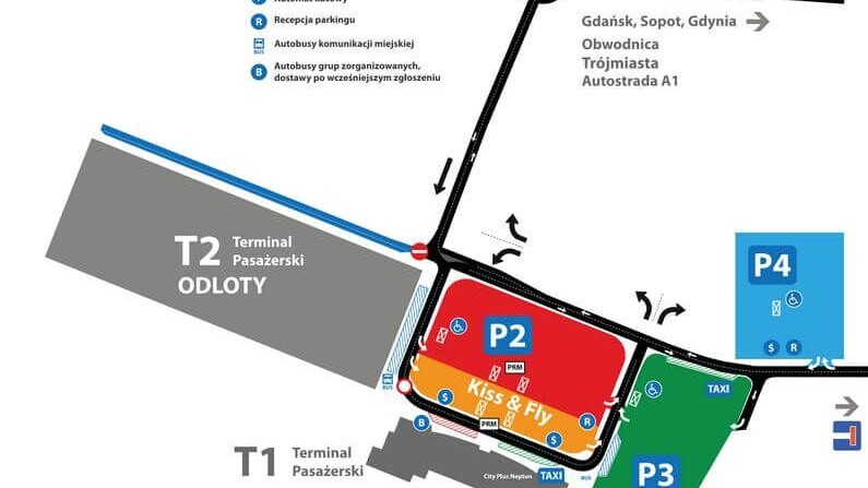 Temporary change in traffic organisation near the T2 Terminal