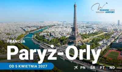 LOT z Gdańska do Paryża