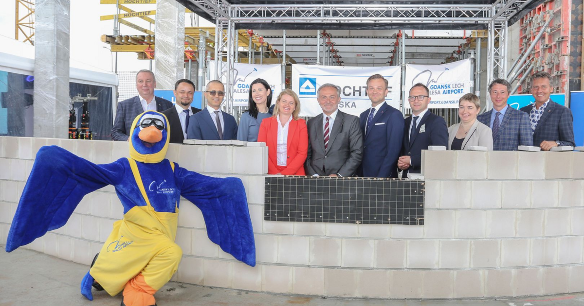 Lech Building Cornerstone laying for the Alpha office building at Gdansk Lech Walesa ...